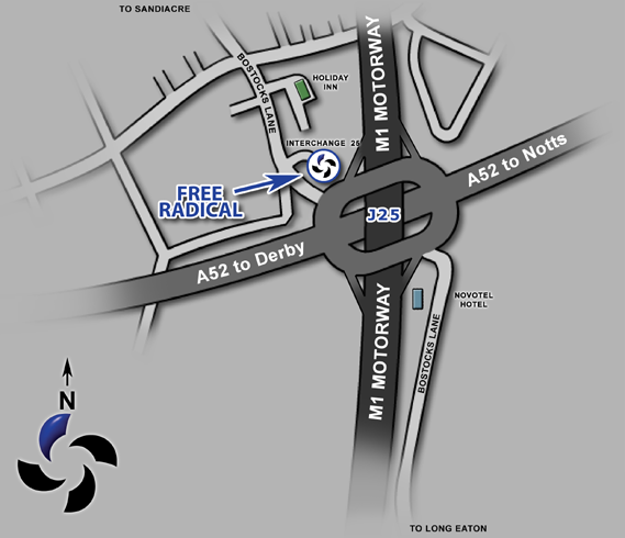 Map to Free Radical Design